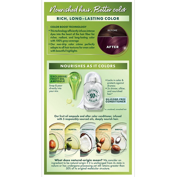 Deep Burgundy Silicone Free Color Conditioner - Garnier